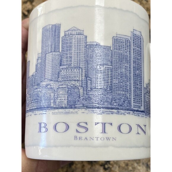 Nice Starbucks Architectural Series 2007 BOSTON Bean Town 18oz Coffee Mug RARE - Picture 4 of 7